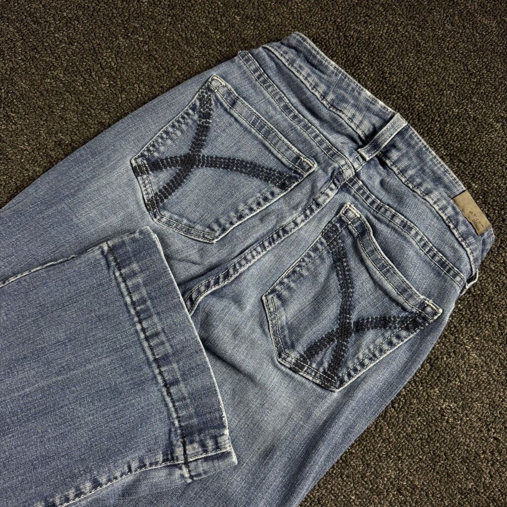 Ariat Women's 26L High Rise Slim Trouser Flare Western Blue Isabella Jeans
